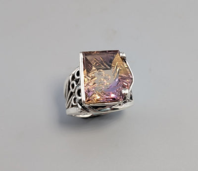 Fantasy Cut Ametrine, Sterling Silver Ring