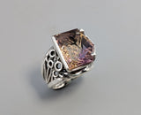 Fantasy Cut Ametrine, Sterling Silver Ring