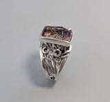 Fantasy Cut Ametrine, Sterling Silver Ring
