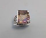 Fantasy Cut Ametrine, Sterling Silver Ring