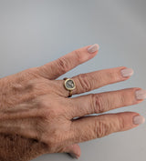 Owl, AR Obol, 14kt Gold Ring