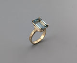 Aquamarine, 14kt Gold Ring