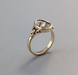 Ancient Tiny Owl, AR Obol, 14kt Gold Ring