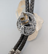 Sterling Silver Celtic Bolo with Citrine Quartz Crystal