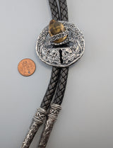 Sterling Silver Celtic Bolo with Citrine Quartz Crystal