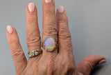 Ethiopian Opal, 14kt Gold Ring