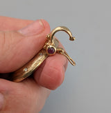 Helios, Ancient AR Drachm, 14kt Gold Pendant/Pearl Enhancer