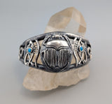 Sterling Silver Scarab Bracelet