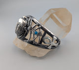 Sterling Silver Scarab Bracelet