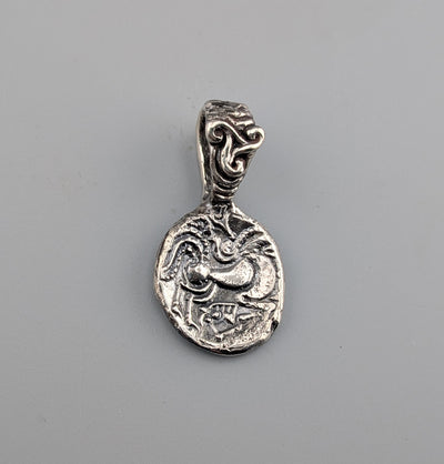 Sterling Silver Ancient Coin Replica, Celtic/Gaulish Stater