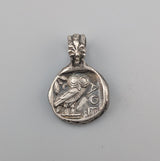 Sterling Silver Ancient Coin Replica, Old Style Athena Owl Tetradrachm