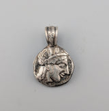 Sterling Silver Ancient Coin Replica, Old Style Athena Owl Tetradrachm