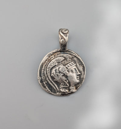 Sterling Silver Ancient Coin Replica, New Style Athena Tetradrachm