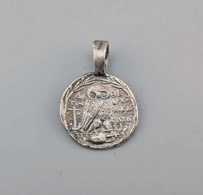 Sterling Silver Ancient Coin Replica, New Style Athena Tetradrachm