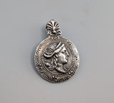 Sterling Silver Ancient Coin Replica, Artemis Tetradrachm