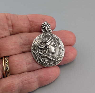 Sterling Silver Ancient Coin Replica, Artemis Tetradrachm
