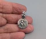 Sterling Silver Ancient Coin Replica Pendant, Bee Drachm