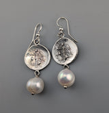 Sterling Silver Athena Ancient Coin Replica Earrings