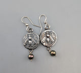 Sterling Silver Ancient Coin Replica, Bee Drachm