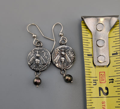 Sterling Silver Ancient Coin Replica, Bee Drachm