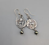 Sterling Silver Ancient Coin Replica, Bee Drachm
