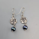 Sterling Silver Ancient Coin Replica Earrings, Bee