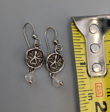 Sterling Silver Ancient Coin Replica Earrings, Octopus
