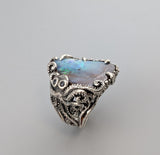 Yowah Boulder Opal, Sterling Silver Octopus Ring