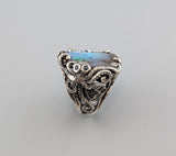 Yowah Boulder Opal, Sterling Silver Octopus Ring