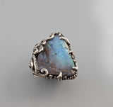 Yowah Boulder Opal, Sterling Silver Octopus Ring