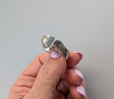 High Dome Moonstone, Sterling Silver Ring