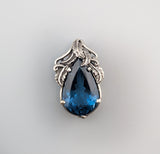 London Blue Topaz, Sterling Silver Pendant