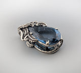 London Blue Topaz, Sterling Silver Pendant