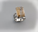 Rutilated Quartz, Sterling Silver Ring