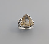 Rutilated Quartz, Sterling Silver Ring
