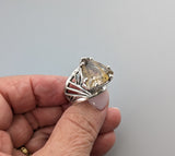 Rutilated Quartz, Sterling Silver Ring