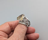 Rutilated Quartz, Sterling Silver Ring
