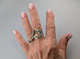Rutilated Quartz, Sterling Silver Ring