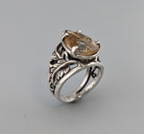 Rutilated Quartz, Sterling Silver Ring