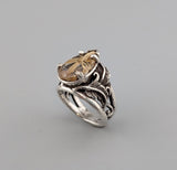 Rutilated Quartz, Sterling Silver Ring