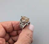 Rutilated Quartz, Sterling Silver Ring