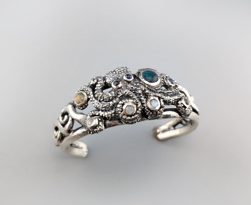 Sterling Silver Octopus Bracelet