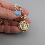 Ancient AR Denarius, Diana, The Huntress, 14kt Gold Pendant