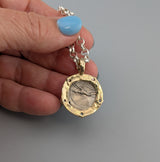 Ancient AR Denarius, Diana, The Huntress, 14kt Gold Pendant