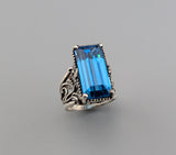 London Blue Topaz Sterling Silver Ring