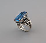 London Blue Topaz Sterling Silver Ring