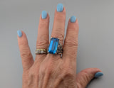 London Blue Topaz Sterling Silver Ring