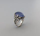 Lavender Chalcedony Sterling Silver Ring