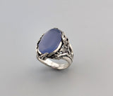 Lavender Chalcedony Sterling Silver Ring