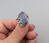 Lavender Chalcedony Sterling Silver Ring